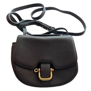 J.Crew leather mini purse, used (good condition), black, mini bag.